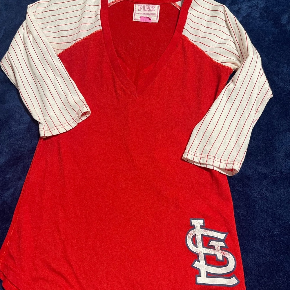 Victoria's Secret Red and Cream Kids Jersey